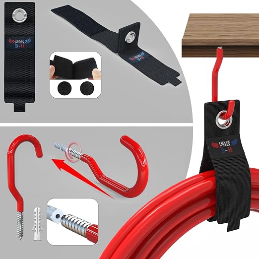 3-H Garage Wall Hooks 62 Pack, Heavy Duty Garage Hooks - Image 7