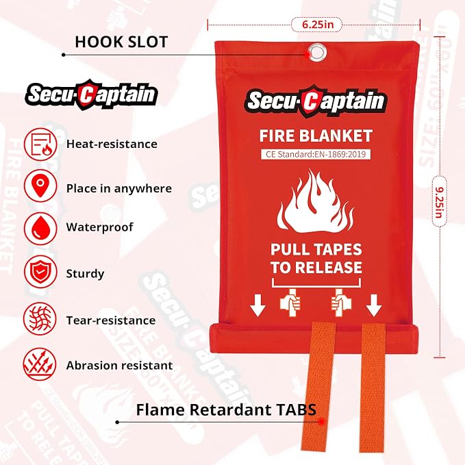SecuCaptain Emergency Fire Blanket - Image 3