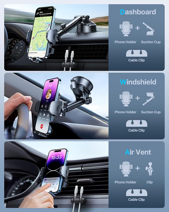 2025 Ultimate Car Phone Holder【80+LBS Strongest Suction & Military-Grade】 - Image 6
