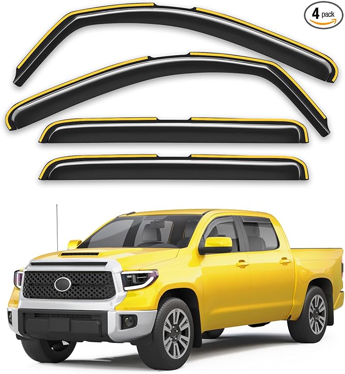 in-Channel Window Rain Guards Fit by Unknown