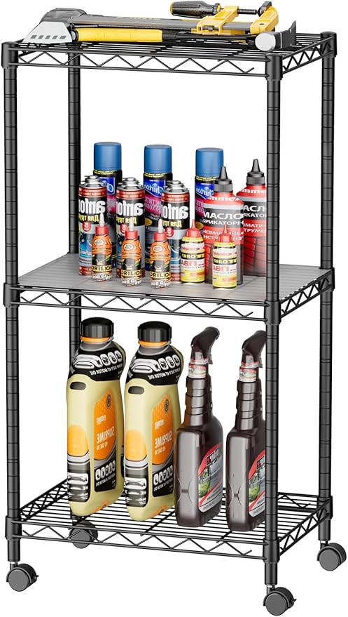 SINGAYE 3 Small Wire Shelves Kitchen Pantry Close Home Organizers and Storage by SINGAYE