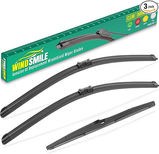 26" 20" 16" Windshield Wiper Blades Replacement by WINDSMILE