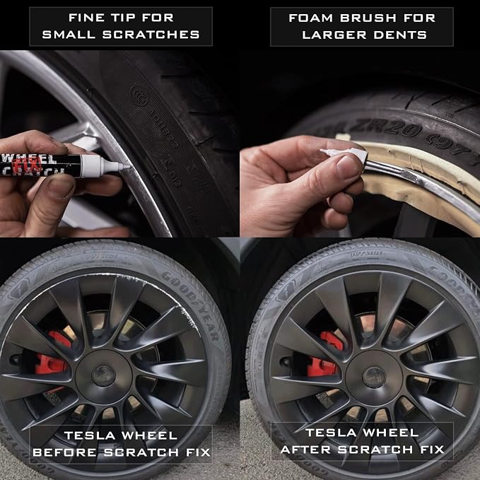Matte Black Rim Touch Up Paint, Car Wheel Scratch Repair, Wheel Touch Up Paint - Image 5
