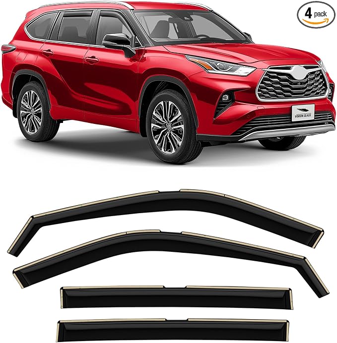 Voron Glass in-Channel Extra Durable Rain Guards by VoronGlass-highqualityautoaccessories