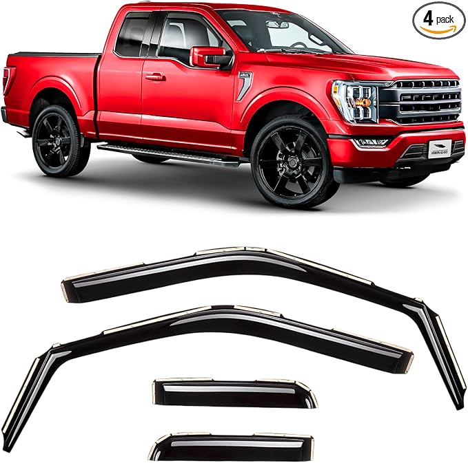 Voron Glass in-Channel Extra Durable Rain Guards by VoronGlass-highqualityautoaccessories
