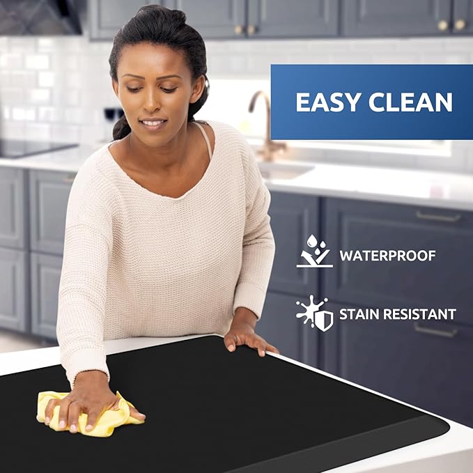 KitchenClouds Kitchen Mat Cushioned Anti Fatigue Rug 22"x72" Waterproof - Image 3