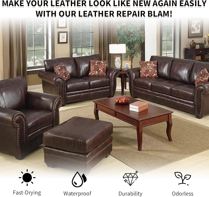 Dark Brown Leather Recoloring Balm - Image 7