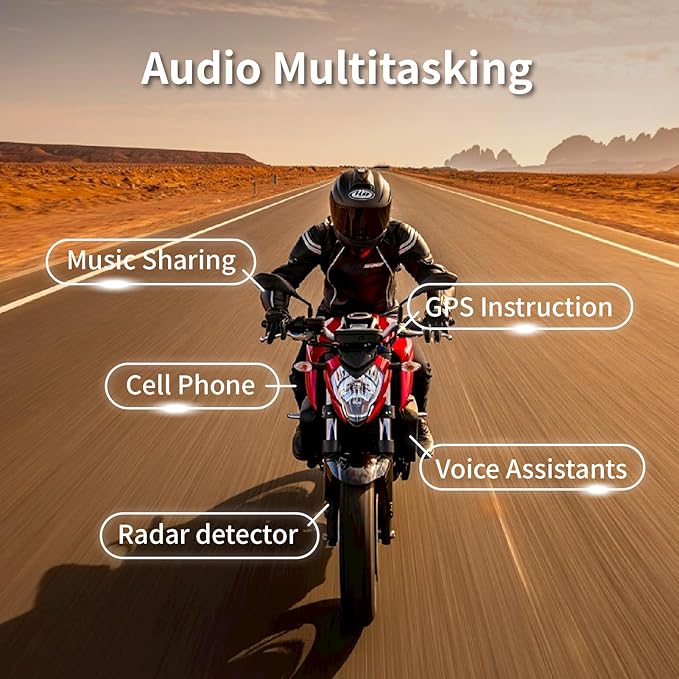 Salut Motorcycle Bluetooth Intercom Headset - Image 8