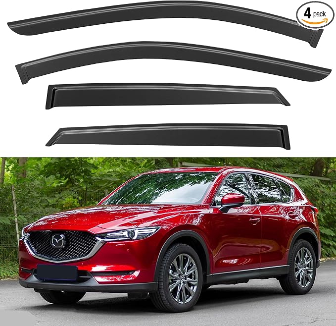 Window Visors Rain Guards Shield by YQAUTEC