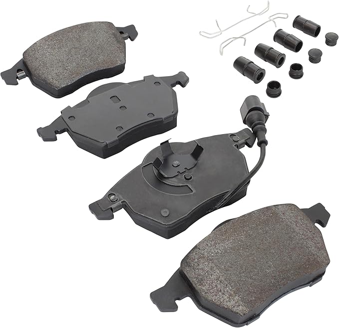Premium Semi-Metallic Front Brake Pads Compatible - Image 2