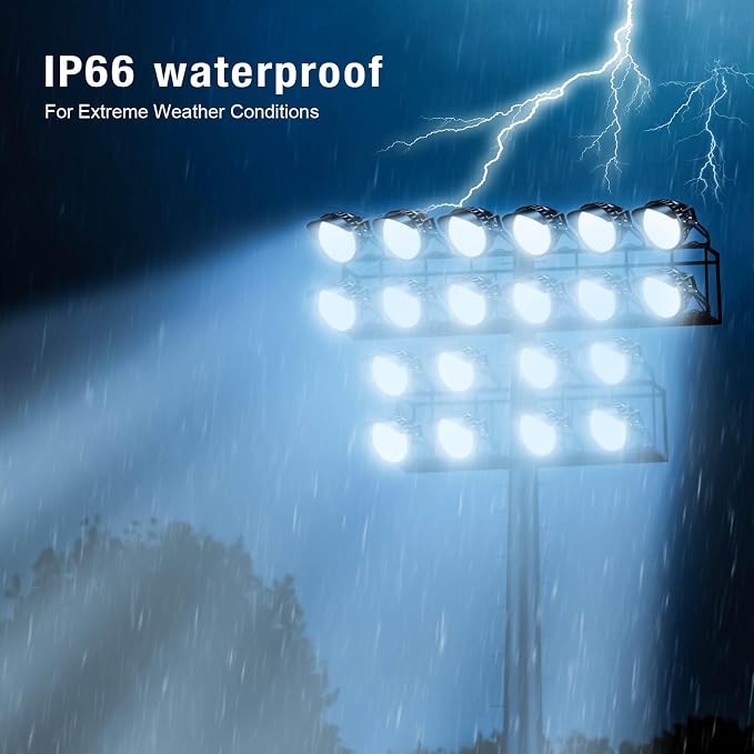 750W LED Stadium Lights, Heavy-Duty High Mast Sport Court Light Outdoor IP66 - Image 3