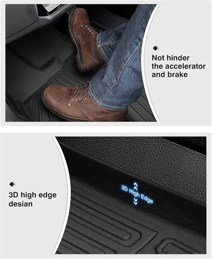 Powerty Floor Mats for 2023 2024 2025 Honda HR-V HRV Accessories All Weather - Image 5