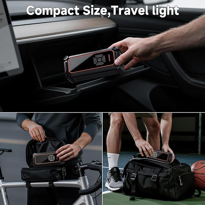 OlarHike Cordless Tire Inflator Portable Air Compressor, Ultra Fast Inflation - Image 5