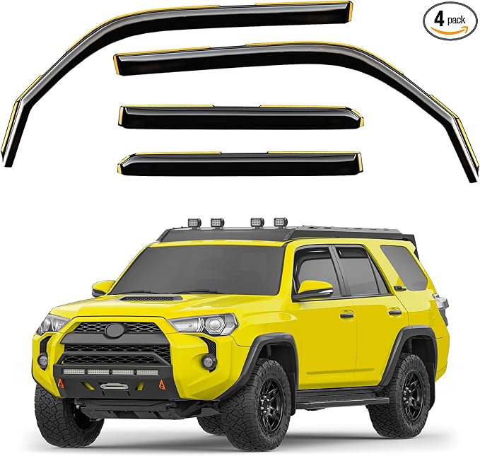 in-Channel Window Rain Guards Fit by Unknown