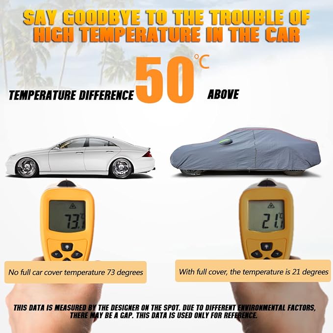 Breathable New Material, Waterproof Car Cover, Locks and Zipper Doors, - Image 2