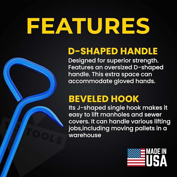 T&T Tools 24-Inch Manhole Hook - Image 2