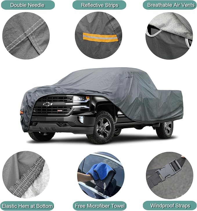 16 Layers Truck Cover Waterproof All Weater - Image 3