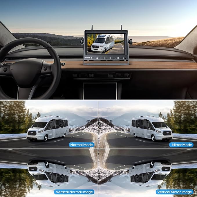 2 Magnetic Solar Wireless Backup Camera Built-in 10000mAh Battery & Solar Panel - Image 7