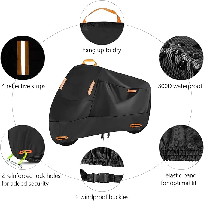 Motorcycle Cover Waterproof Outdoor - Image 2