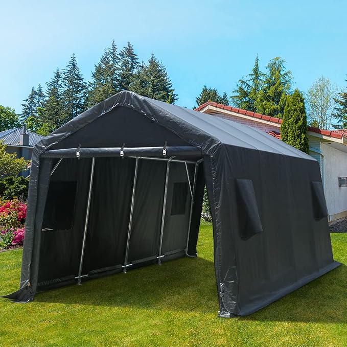 ADVANCE OUTDOOR 10X20 ft Carport Heavy Duty Outdoor Patio Portable Canopy - Image 7