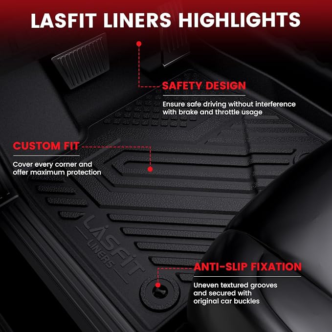 LASFIT Floor Mats Fit for Lexus 2025 2024 2023 2022 NX/NX250/NX350, All Weather - Image 5