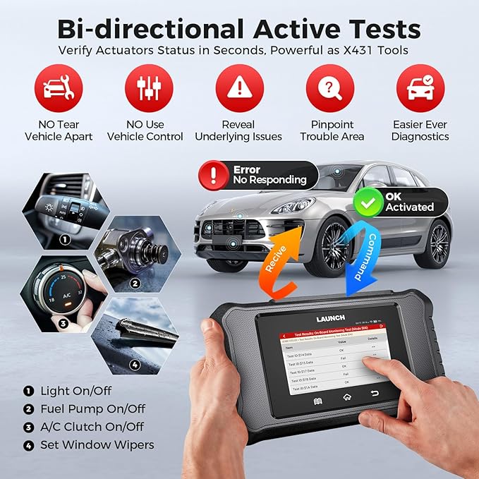 LAUNCH X431 Creader Elite 2.0 FGC OBD2 Scanner, Bi-Directional Scan Tool - Image 5
