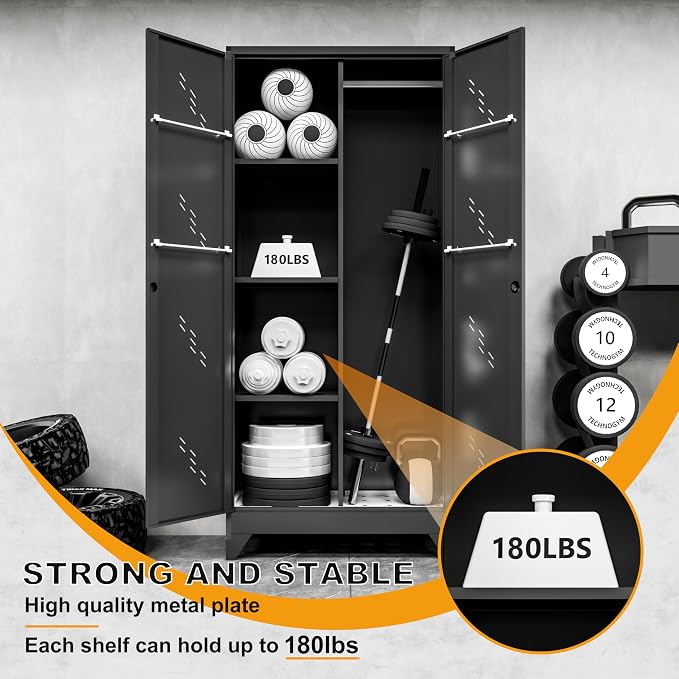 71" Metal Garage Tools Storage Cabinet - Image 6