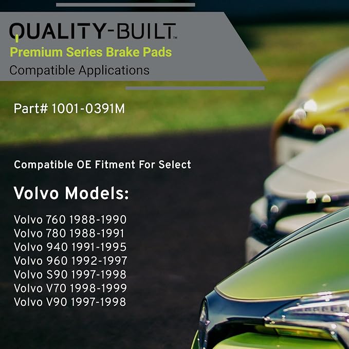 Premium Semi-Metallic Rear Brake Pads Compatible - Image 3