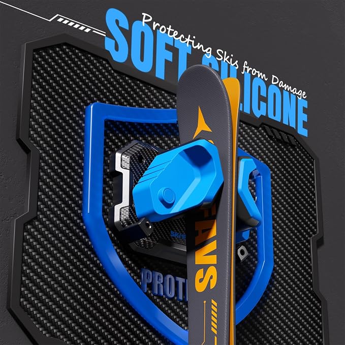 Ski & Snowboard Wall Rack for Garage Wall Fits Any Ski/board, Ski Wall Mount - Image 2