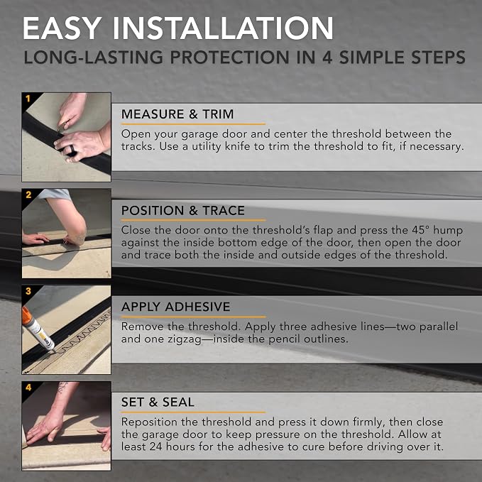 Storm Shield® 10’ Garage Door Seal Threshold Strip - Image 5