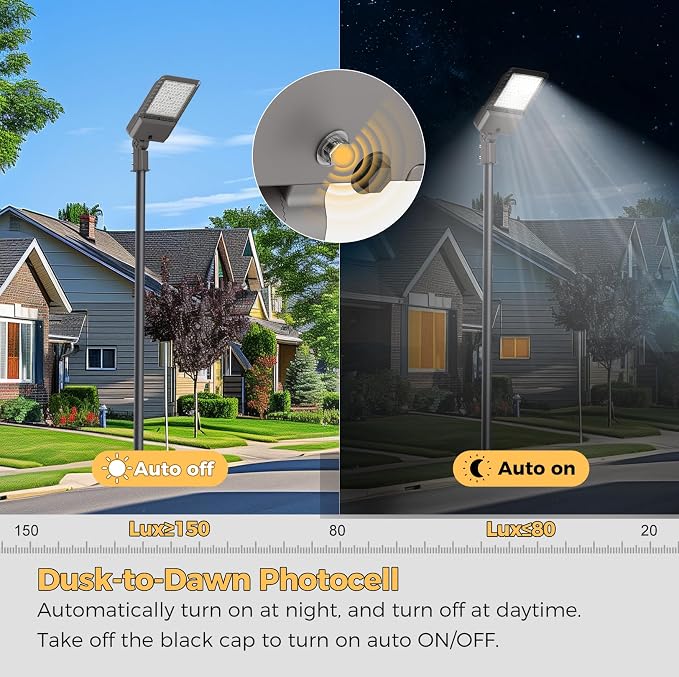 180W LED Parking Lot Lights Commercial Area Oudoor Lighting Street Light - Image 3