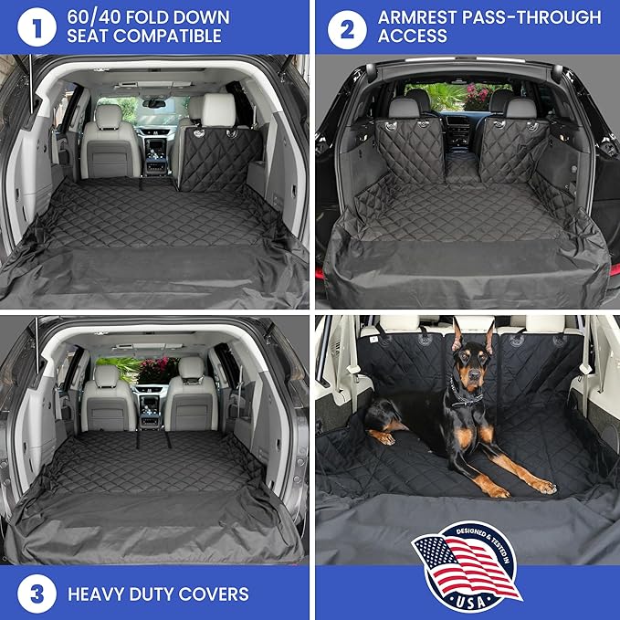4Knines SUV Cargo Liner for Dogs, Trunk Mat for SUV, Durable Cargo Cover - Image 5