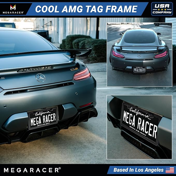 Premium Slim Carbon Fiber Design License Plate Frames – 2 Pack, Rust-Free - Image 8