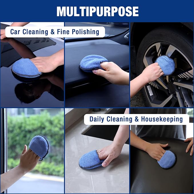 WORKPRO 18-Pack Car Wax Applicator Pads - Image 6