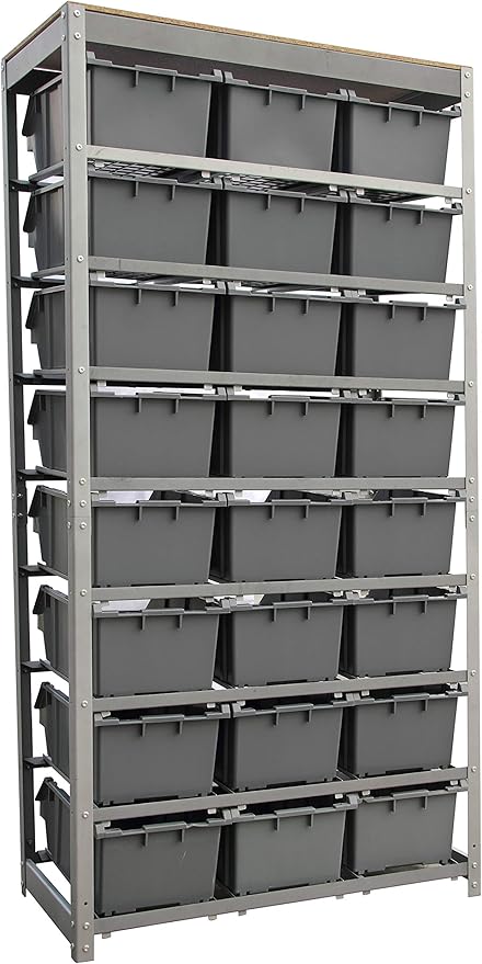 King's Rack Bin Rack Storage System Heavy Duty Steel Rack Organizer Shelving - Image 5