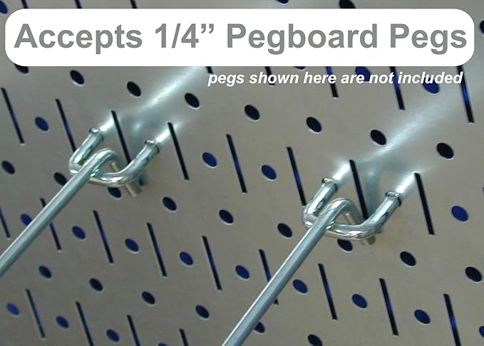 Wall Control Pegboard Metal Organizer, 4 ft. Black, Storage Rack - Image 4