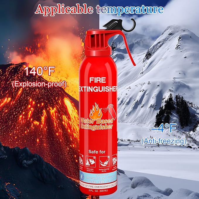 Fire Extinguisher for Home, Portable A, K Class Fire Extinguishers - Image 2