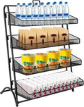 Retail Display Rack 4-Tier Market Merchandise Display Shelf Tabletop Fruit by Unknown