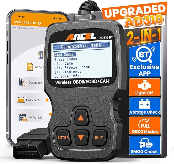 ANCEL AD310BT OBD2 Scanner Bluetooth by ANCEL