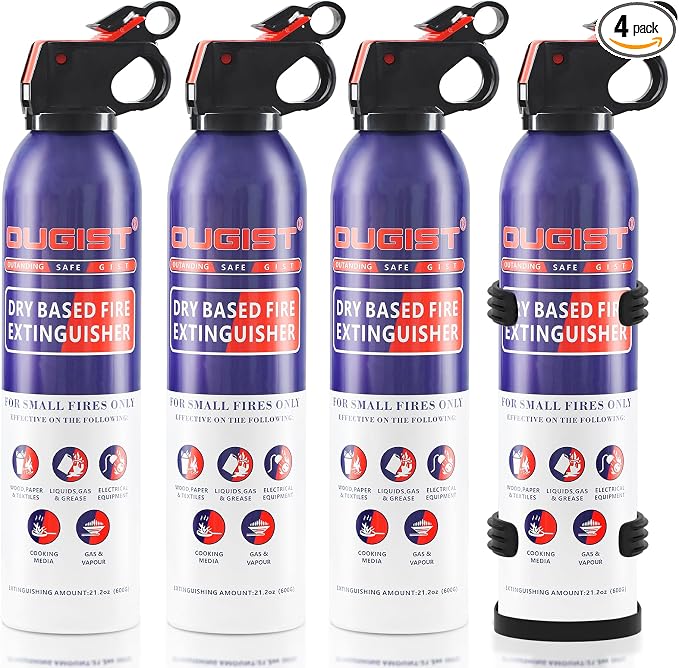 Fire Extinguisher for Home & Vehicle - 600g Fire Extinguisher | Grease & by Ougist