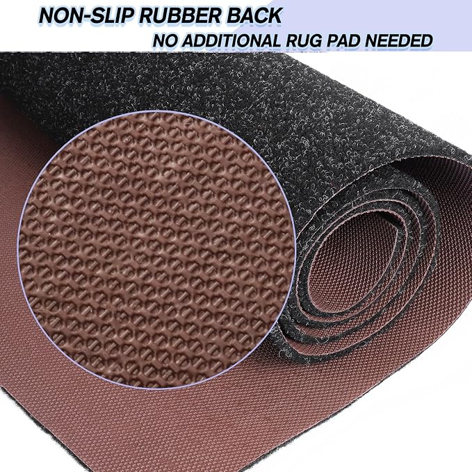 Custom Size Backed Non-Slip Area Rugs Runner, Easy Clean, Waterproof Runner - Image 4