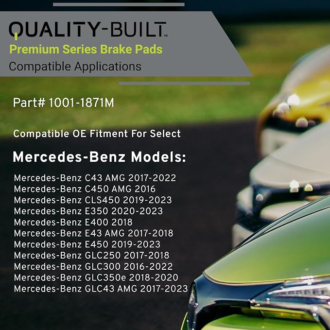 Premium Semi-Metallic Front Brake Pads Compatible - Image 3