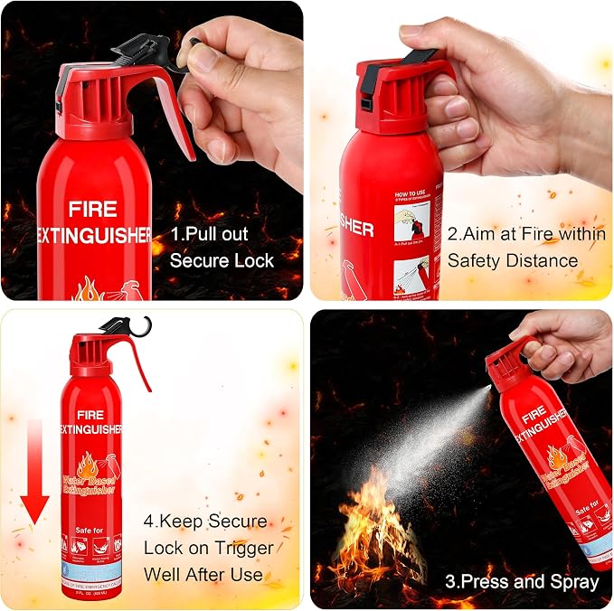 Fire Extinguisher for Home, Portable A, K Class Fire Extinguishers - Image 4