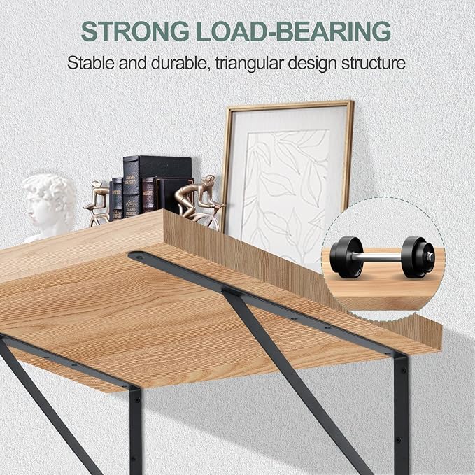 16 Pack L20 x H 12" Black Heavy Duty Shelf Brackets - Image 4