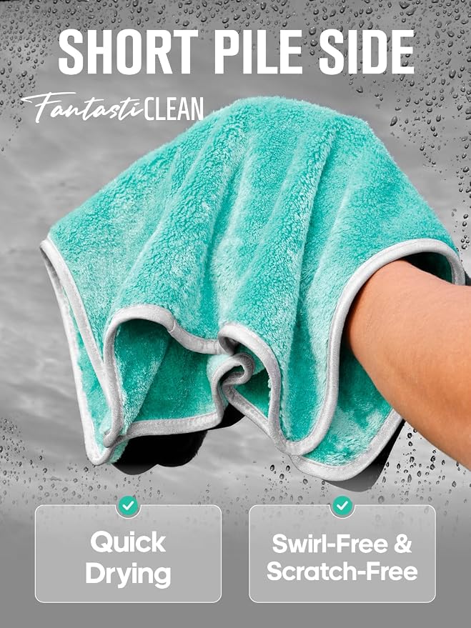 Fantasticlean Microfiber Car Detailing Towels, Car Drying Towel - Image 7