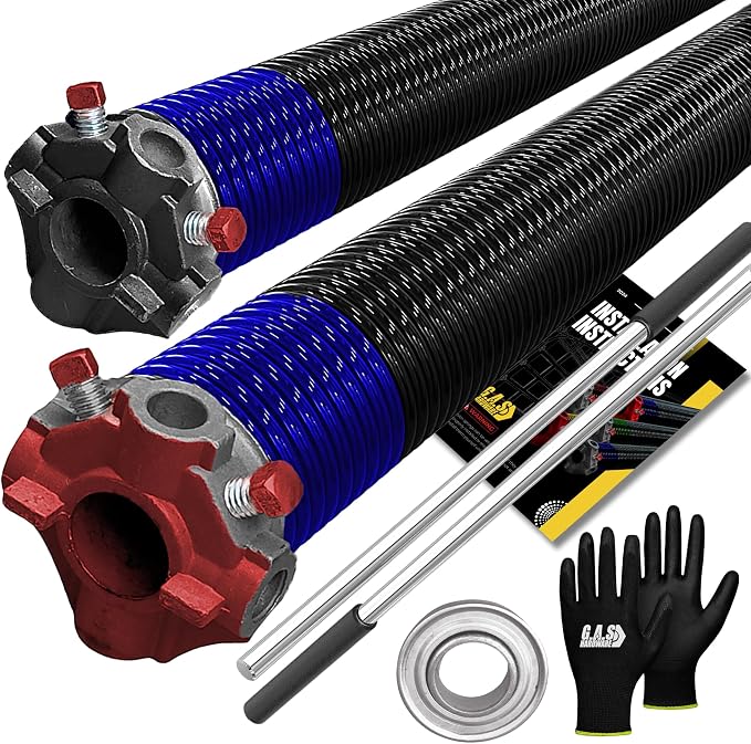 Garage Door Torsion Spring 262x1.75x37 Includes 1” Steel Bearing, Non-Slip by GASHardware