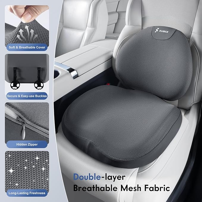 FLORICH Seat Cushion and Lumbar Support Pillow - Image 2