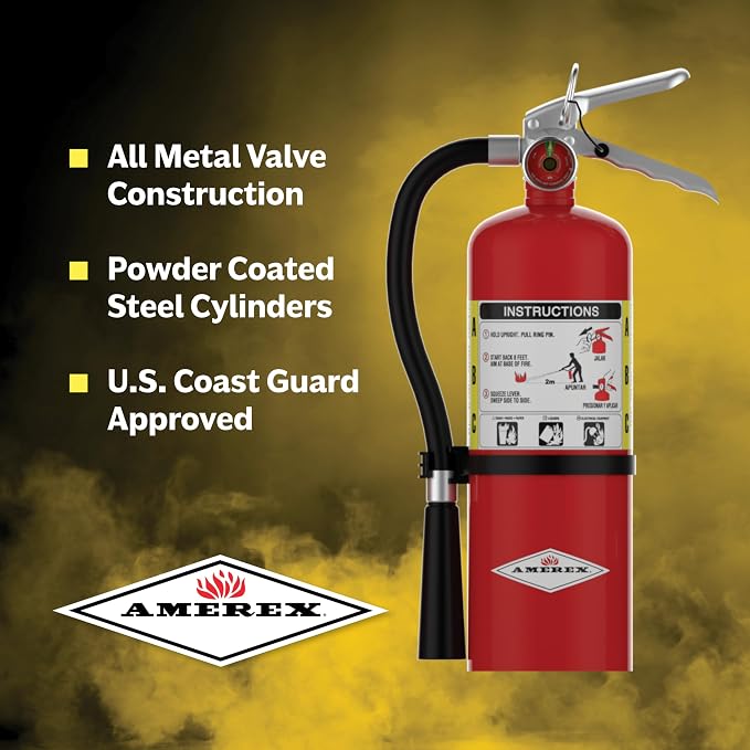 Amerex B500, 5lb ABC Dry Chemical Fire Extinguisher - Image 3