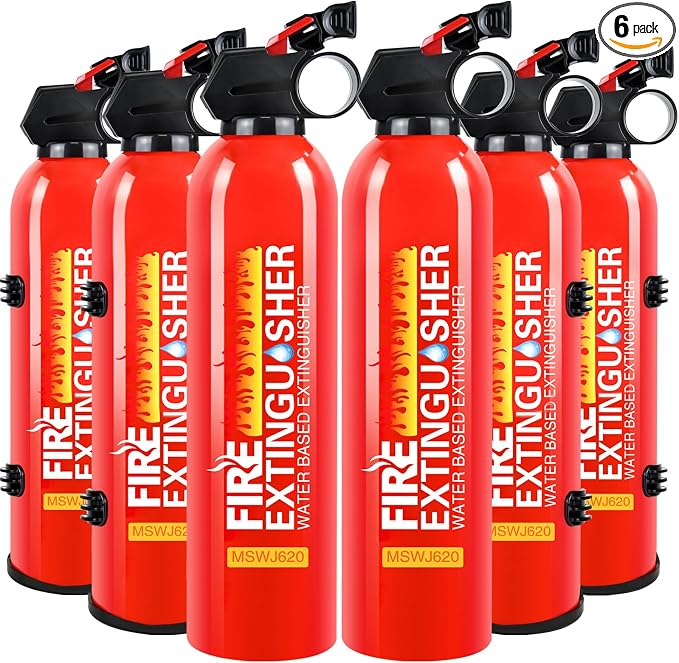 6 Pack Fire Extinguisher for Home by Lirches