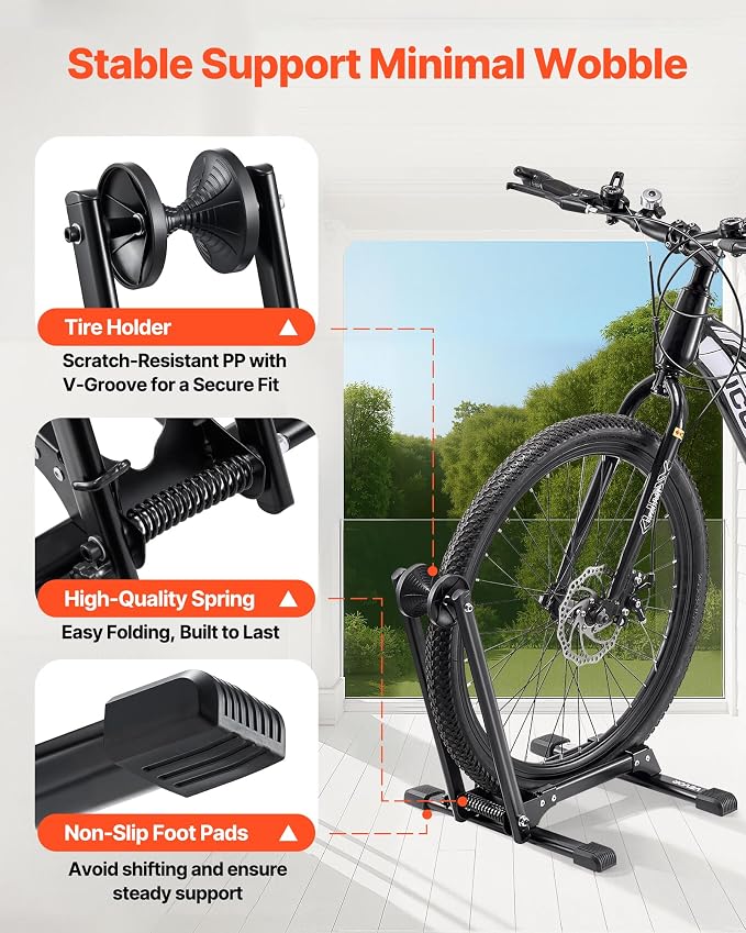 VEVOR Bike Racks 2 Pack, Fits 20 to 29 Inch Mountain & Road Bikes, Alloy Steel - Image 6